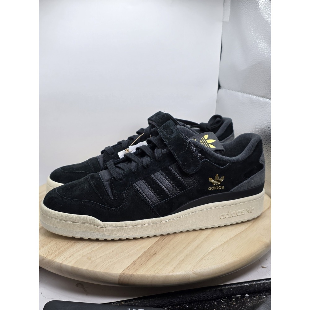 Men's Size 10.5 - Adidas Forum 84 Low Suede Q46366 Black Carbon